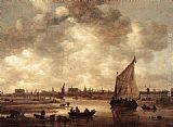 Jan van Goyen View of Leiden painting
